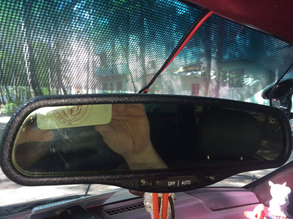 Подключение зеркала с автозатемнением и установка резистора печки ...