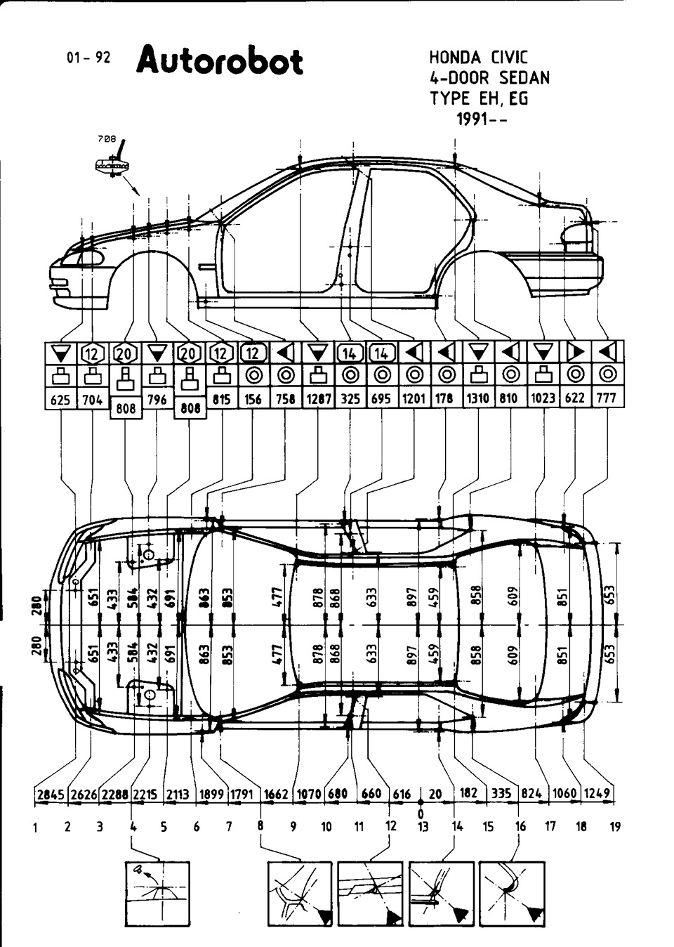 Honda civic кузова обозначение