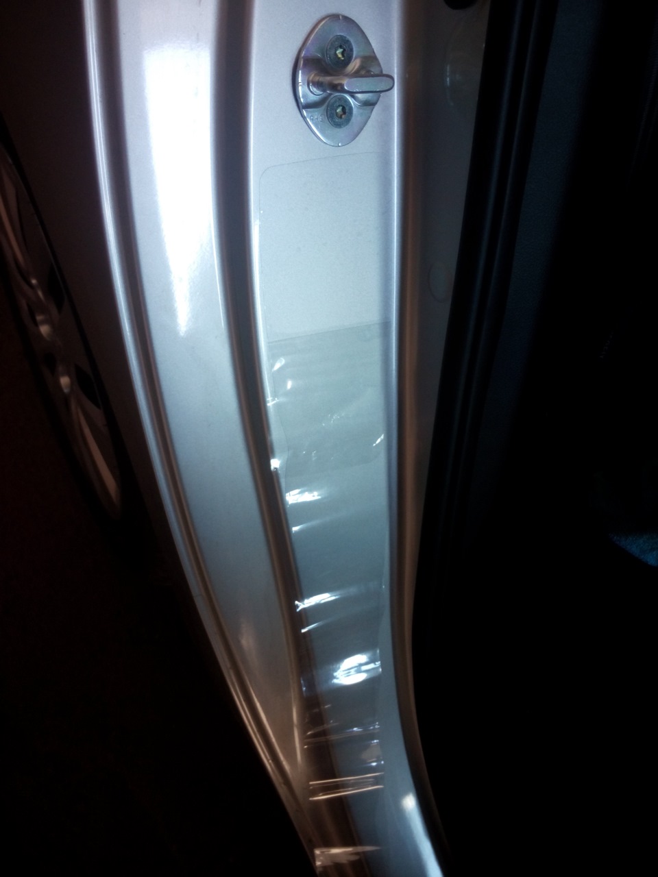 Бронировочная пленка на пороги задних дверей — KIA Ceed (2G), 1,6 л ...