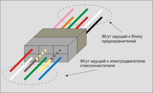 Схема стеклоочистителя 2141