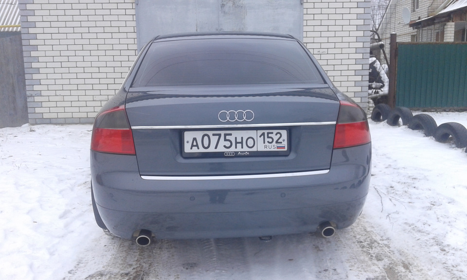 Поменял насадки на глушитель — Audi A4 (B6), 1,8 л, 2003 года ...