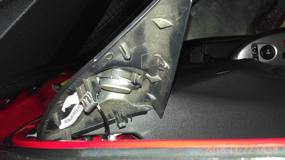 Ремонт складывания правого зеркала своими руками. - Honda Accord (7G), 2,4 л, 20