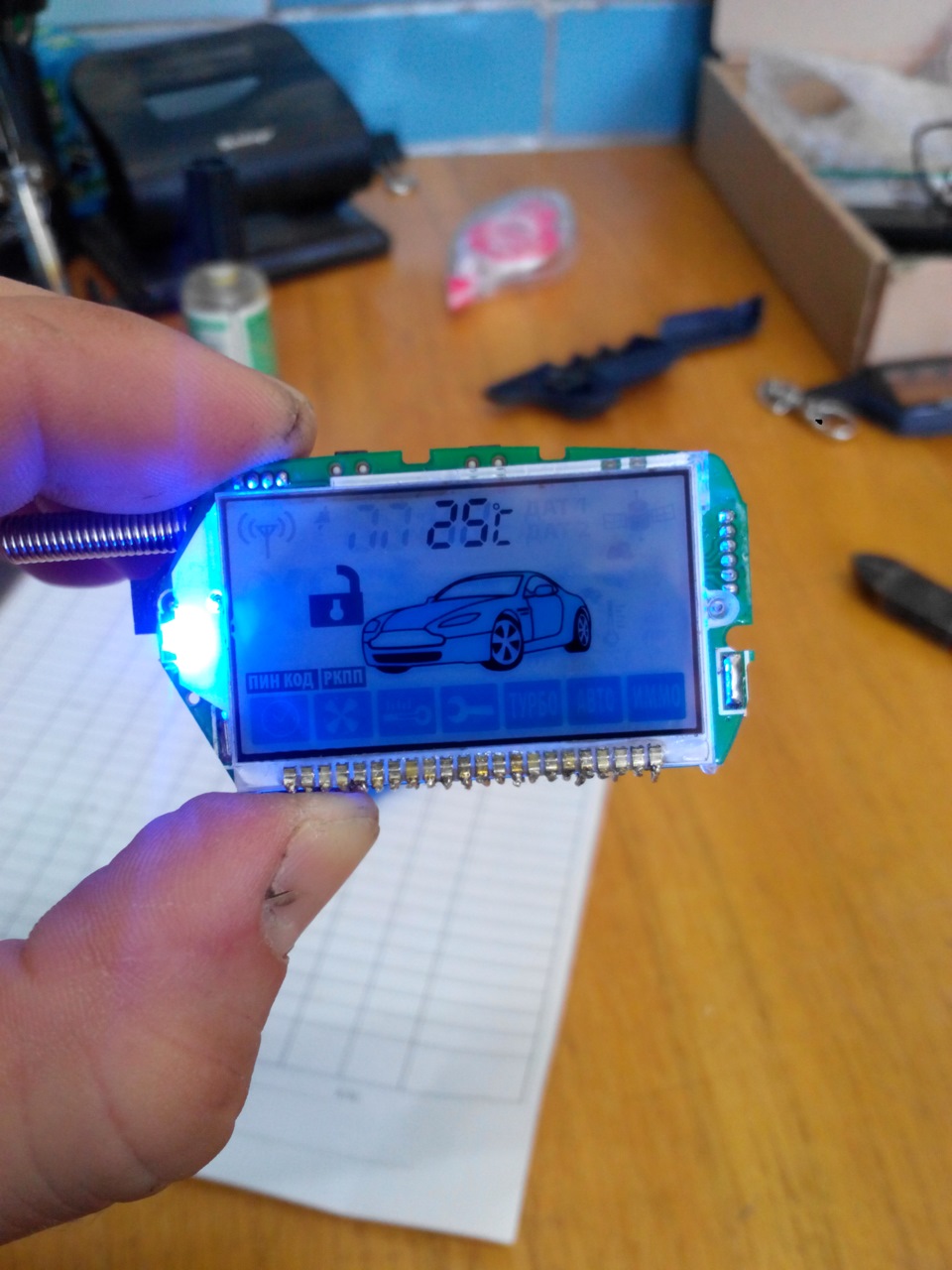 Замена дисплея у брелока Star line А91 — Mitsubishi Lancer IX, 1,6 л ...