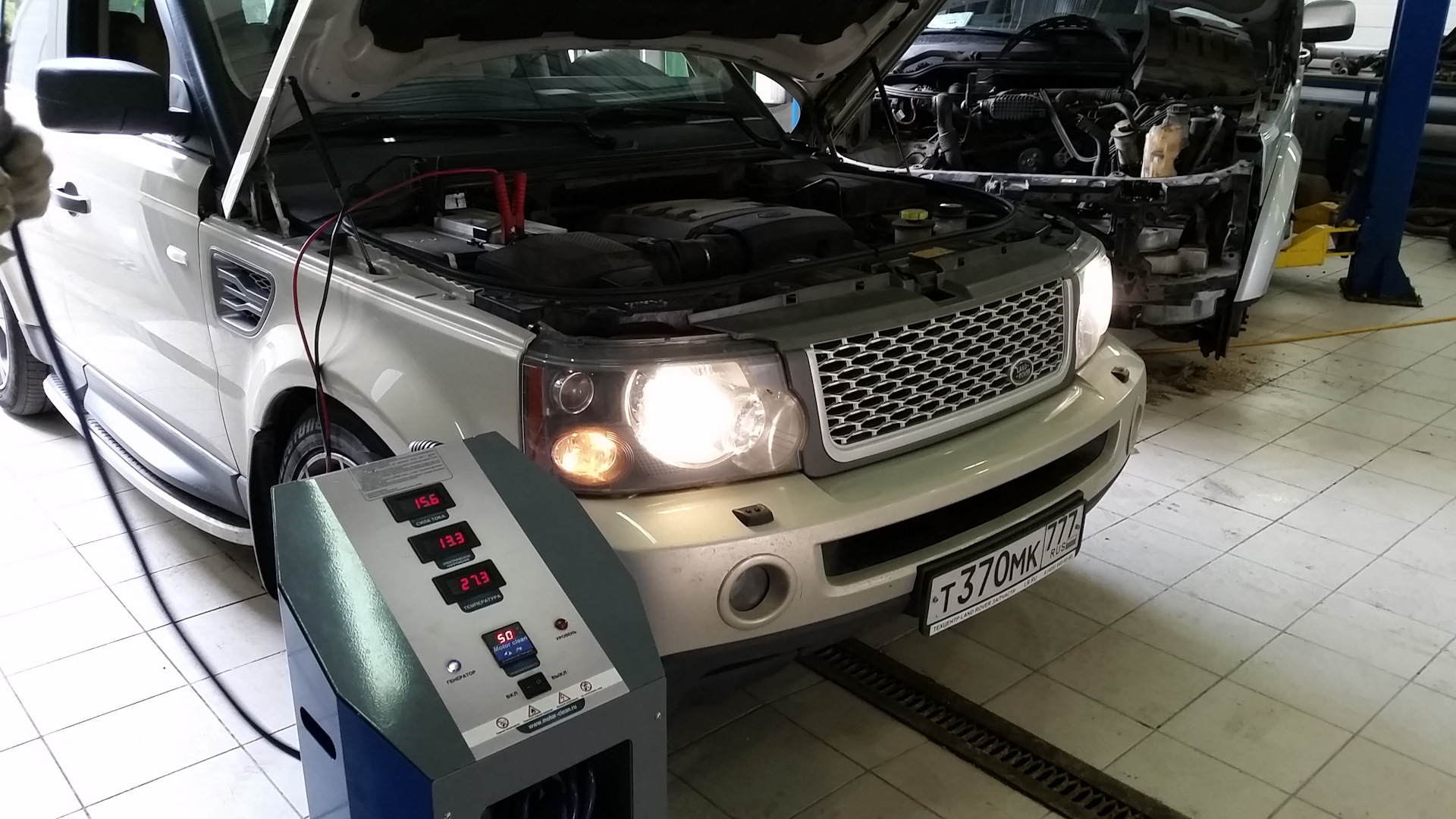 Очистка двигателя водородом установкой Motor Clean — Land Rover Range Rover  Sport (1G), 4,4 л, 2008 года | визит на сервис | DRIVE2