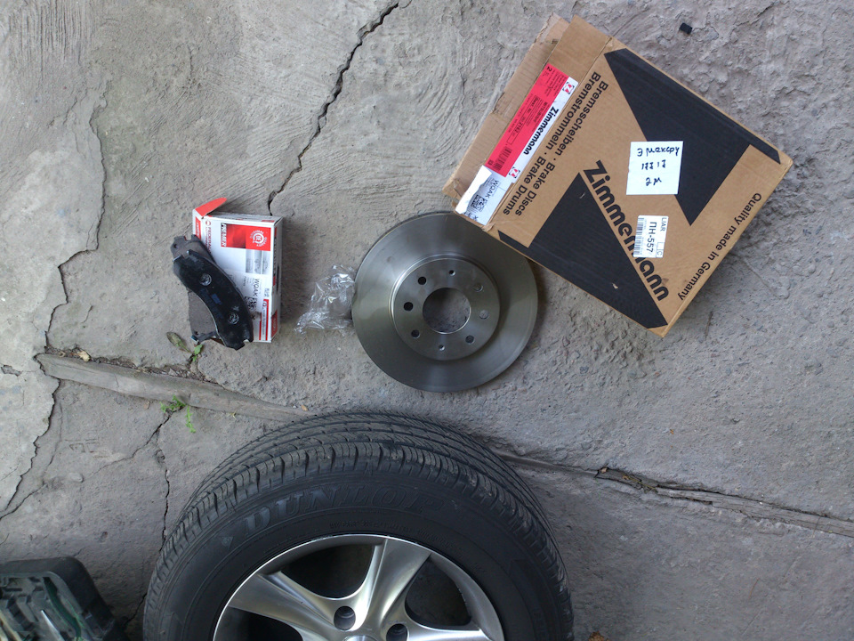 Тормозные диски Otto Zimmermann и колодки Ferodo — Mitsubishi Galant ...