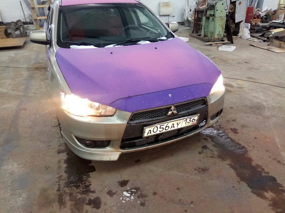 Замена ксеноновых линз на светодиодные линзы Mitsubishi Lancer 10