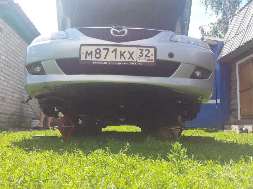 Замена приводного вала, ревизия задних супортов. — Mazda 6 (1G) GG, 2 л ...