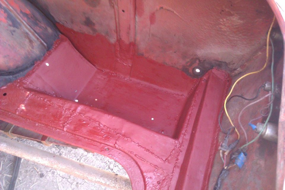 ТАЗ — бак и ниша под запаску ч.3 — ИЖ Москвич 412, 1,5 л, 1981 года ...