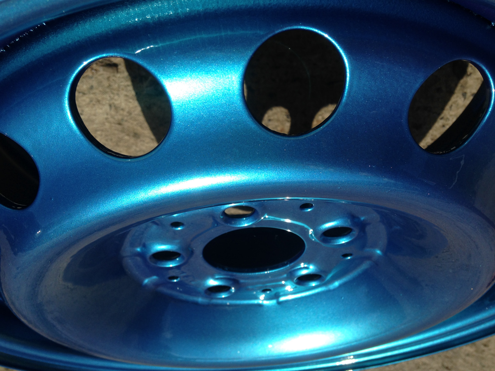 Синие штампованные диски
