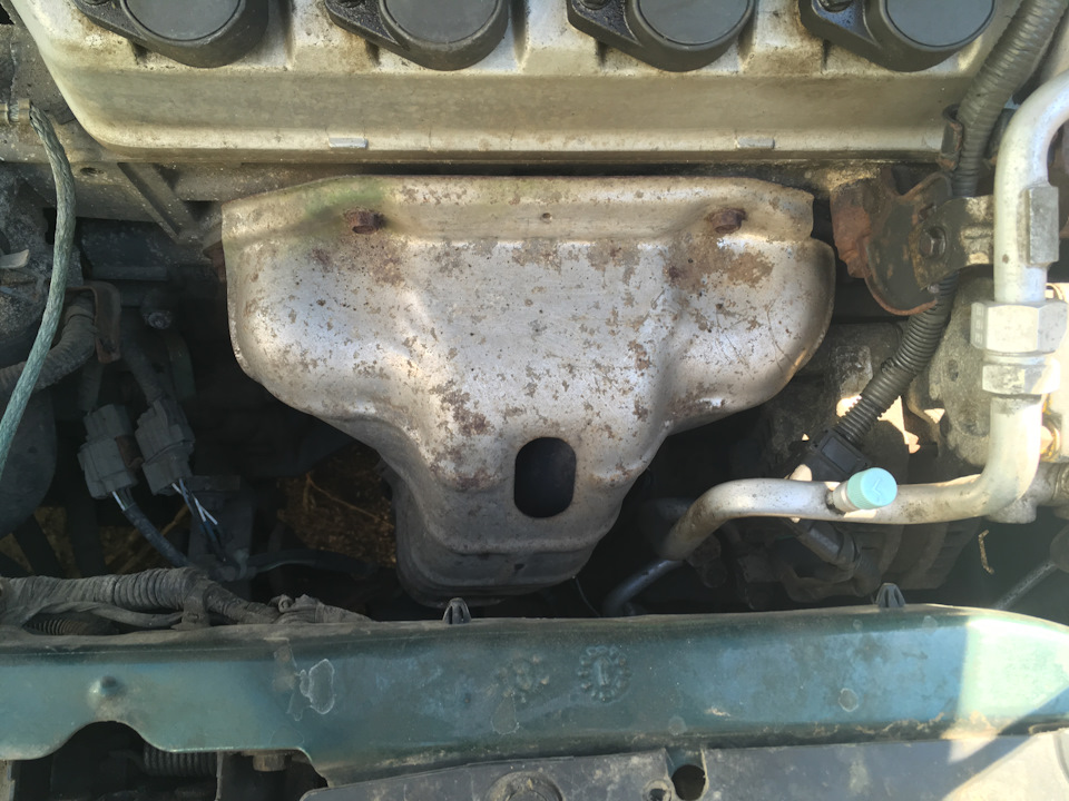 Покраска теплозащитного кожуха выпускного коллектора. — Honda Civic ...