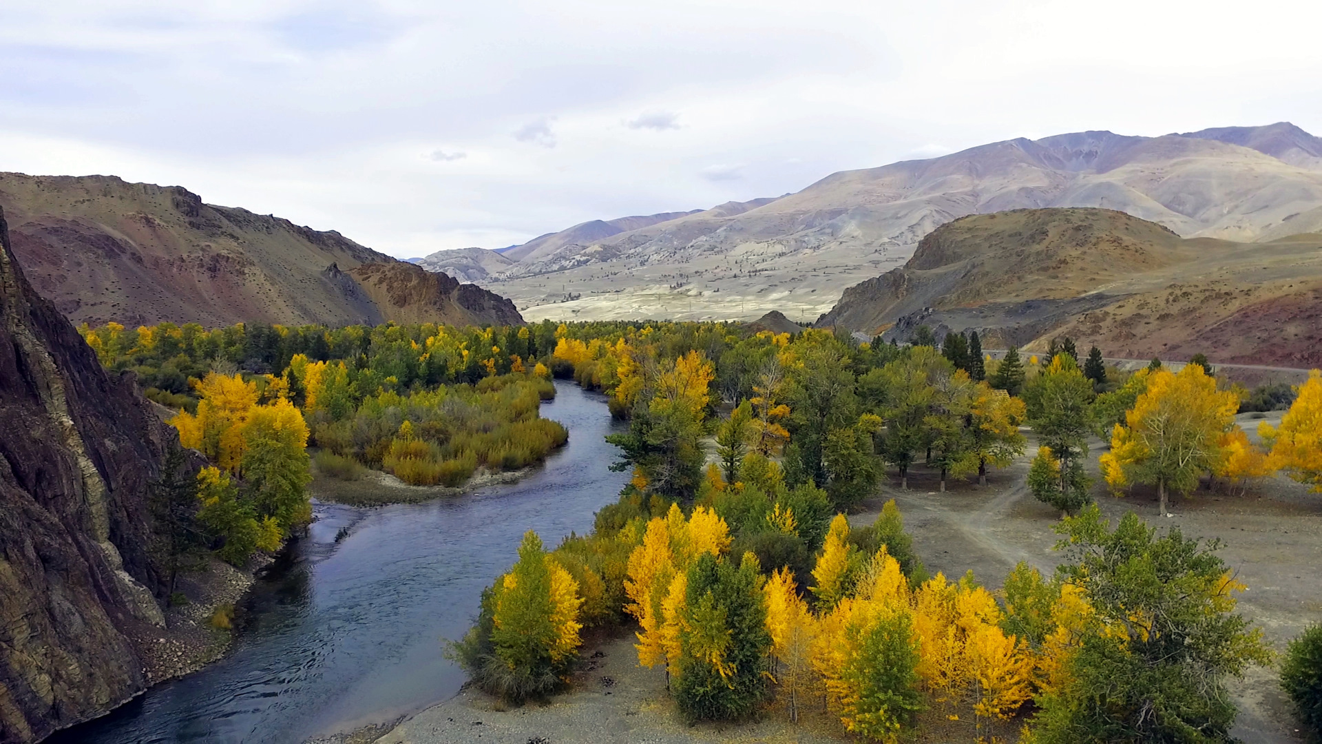 Алтай осенью река Чуя