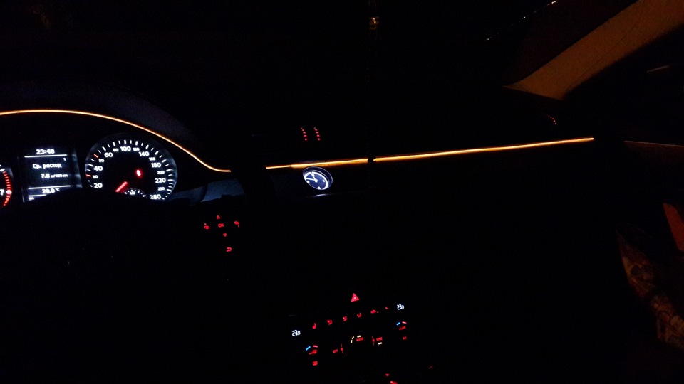 Диодный шнур. — Volkswagen Passat CC, 1,8 л, 2013 года | стайлинг | DRIVE2