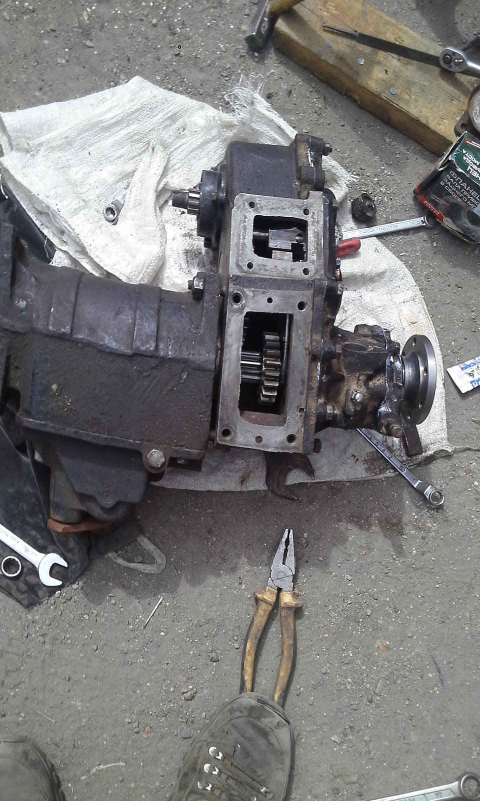 Как снять раздатку на уаз буханка