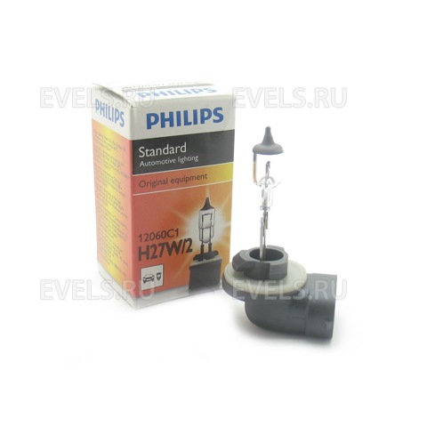 12060C1 Лампа H27W/2 12060 12V 27W PGJ13 C1 (1) STANDARD PHILIPS ...