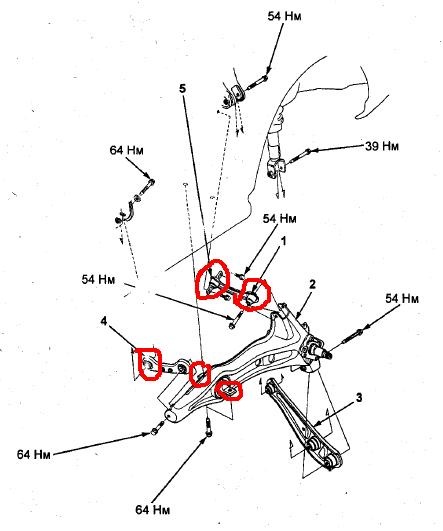 Задняя подвеска хонда аккорд 7 схема
