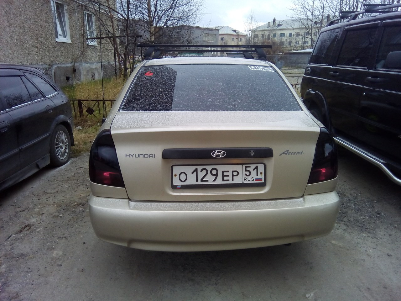 Как скоро мне въедут в зад? ))).Езжу так. Пофиг. — Hyundai Accent (2G), 1,5  л, 2007 года | стайлинг | DRIVE2