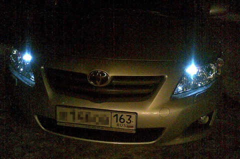 LED lights - Toyota Corolla 16L 2007