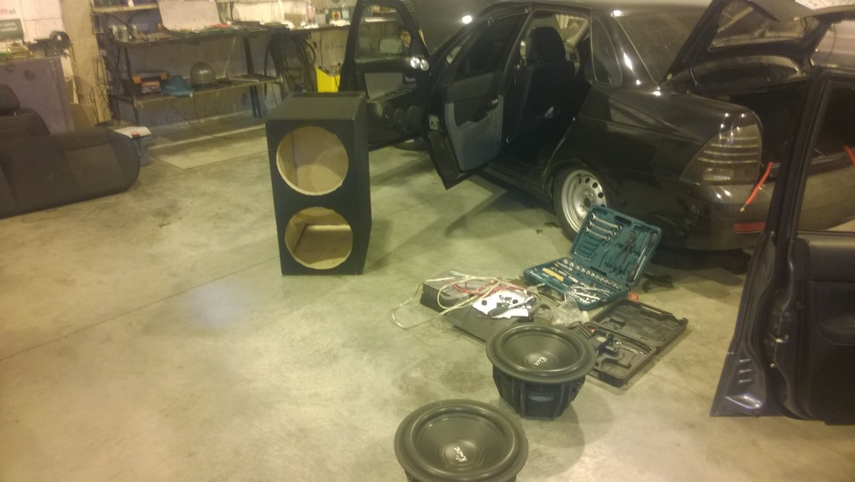 Пробуем разное подключение сабвуферов — Lada Приора седан, 1,6 л, 2011 ...