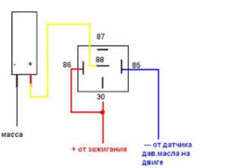 Схема включения бензонасоса