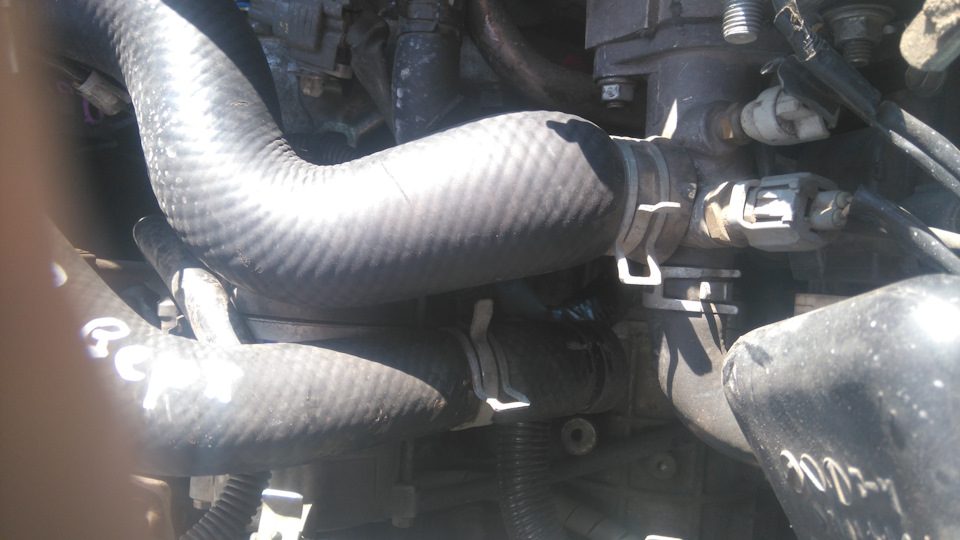 Верхний патрубок радиатора — Toyota Caldina (210), 2 л, 1998 года ...