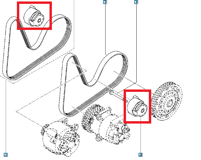 Схема натяжки ремня генератора рено логан с кондиционером и гуром
