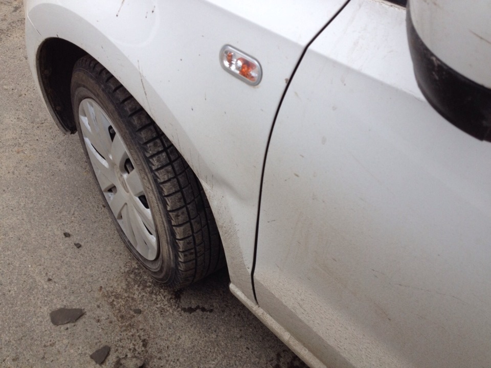 Опять ДТП))) Рихтовка крыла. — Volkswagen Polo Sedan, 1,6 л, 2012 года ...