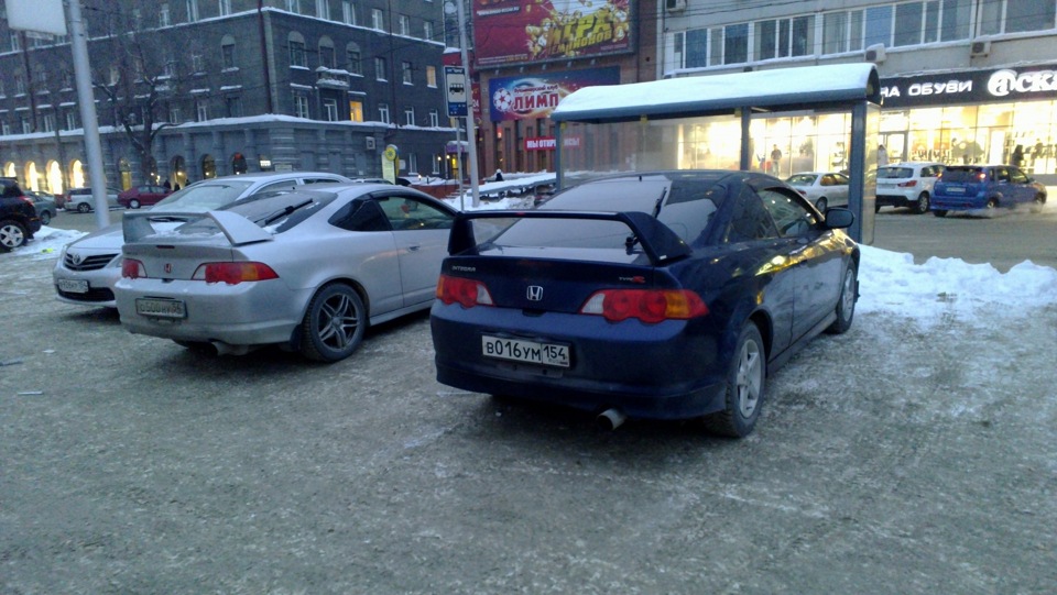 Телефонфото и трещина в бампере — Honda Integra (DC5), 2 л, 2002 года ...