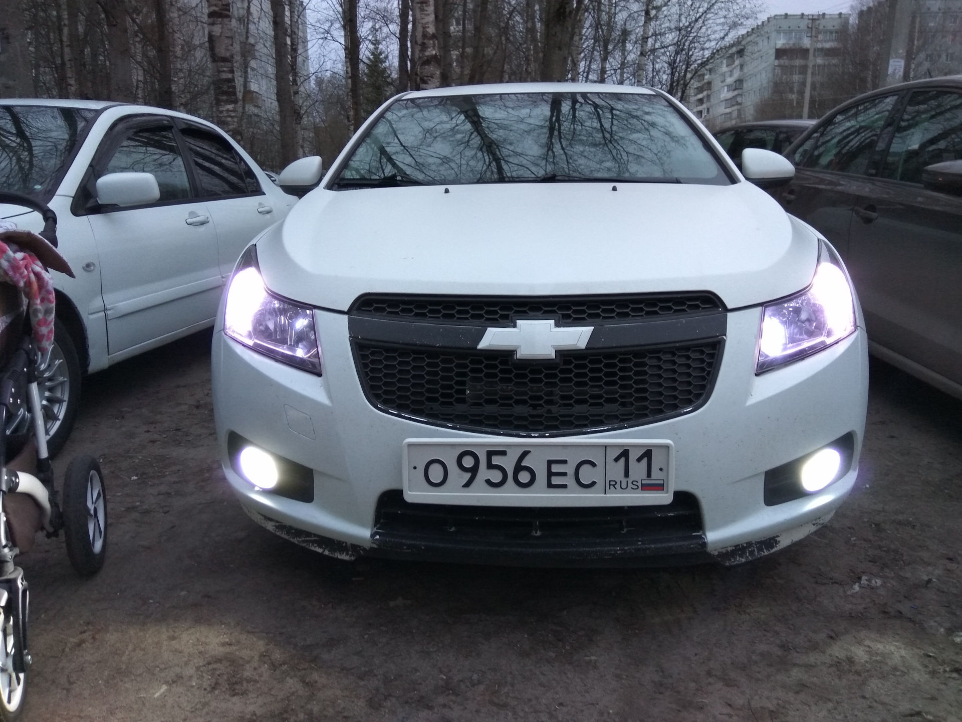 Chevrolet Cruze ходовые огни в поворотники