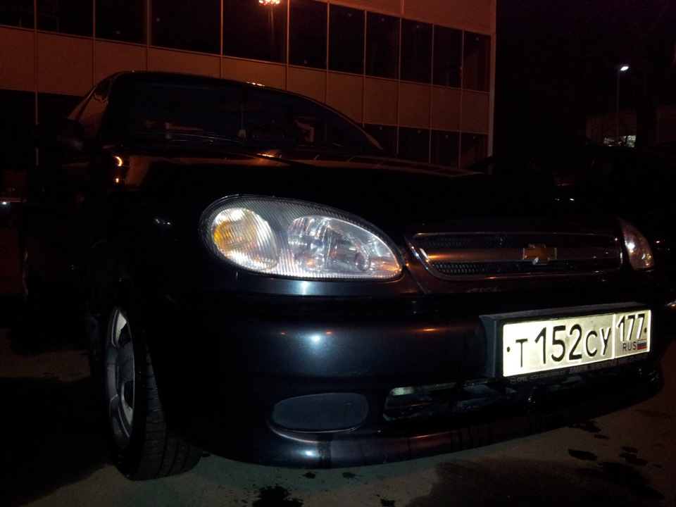 Установка ПТФ + переобулся — Chevrolet Lanos, 1,5 л, 2007 года ...