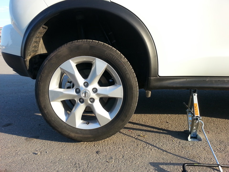 Задние брызговики — Nissan Juke (1G), 1,6 л, 2012 года | аксессуары ...