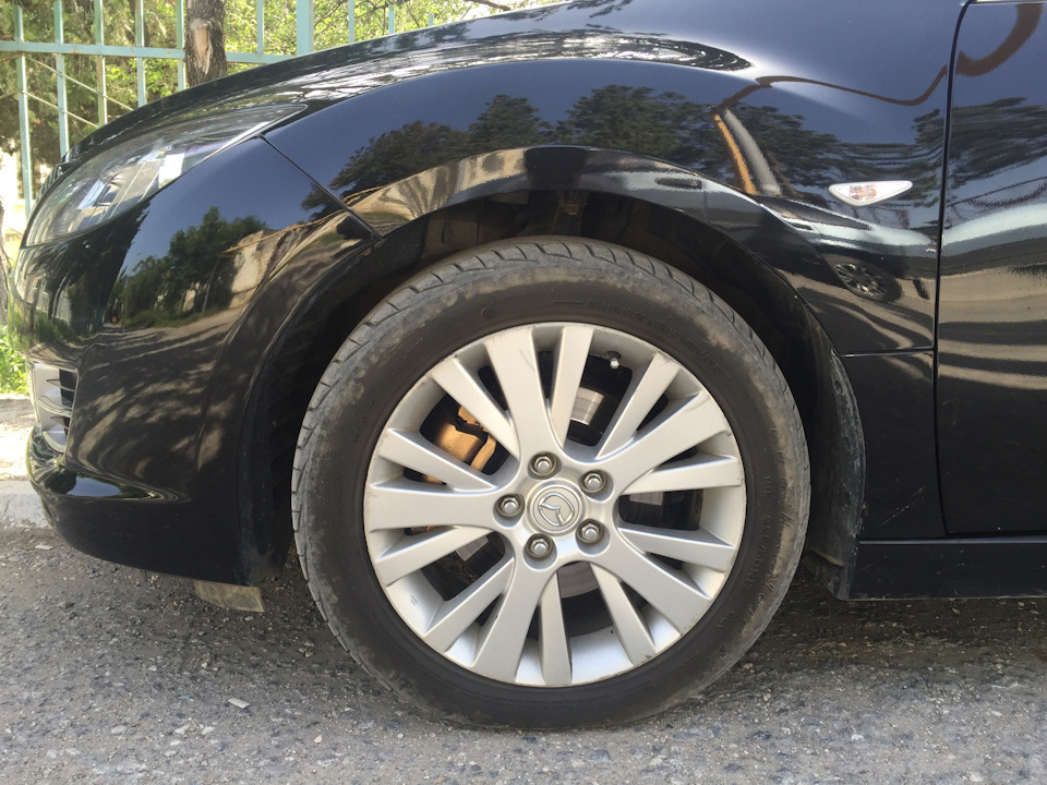Золотые суппорта душу мою радуют) — Mazda 6 (2G) GH, 2 л, 2008 года ...