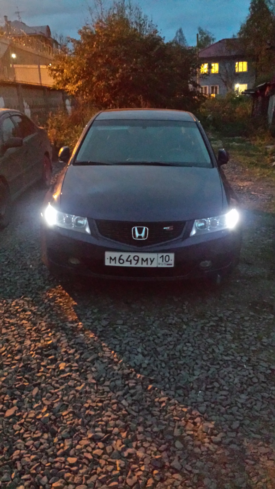 Белые диоды в габариты — Honda Accord (7G), 2,4 л, 2007 года | стайлинг ...