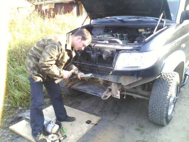 Установка лебедки на уаз своими силами! — УАЗ Patriot, 2,7 л, 2006 года ...