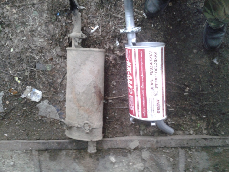 Замена глушителя. — ИЖ 2126, 1,6 л, 2001 года | своими руками | DRIVE2