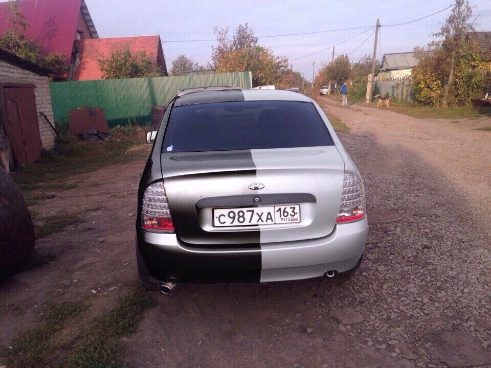 Черно белая калина — Lada Калина седан, 1,6 л, 2007 года | другое | DRIVE2