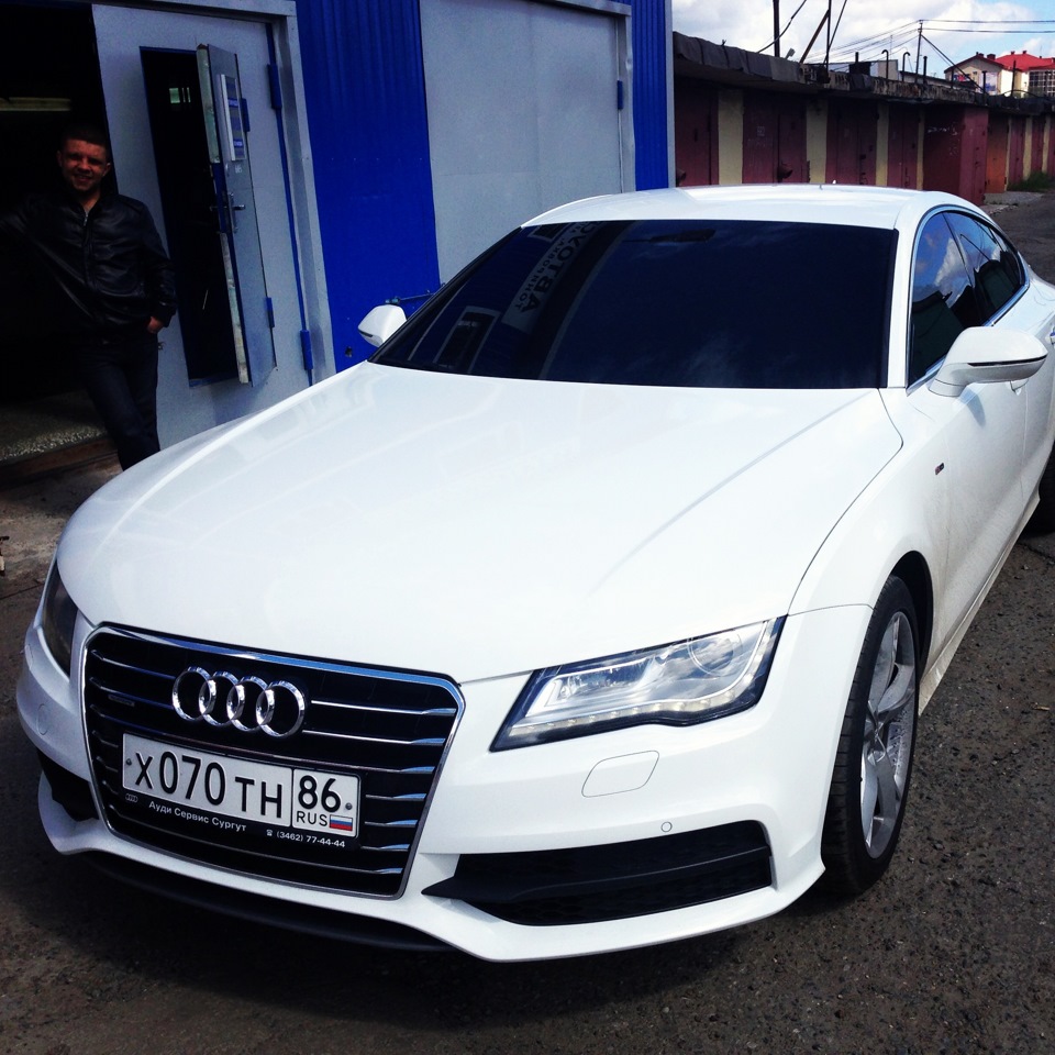 Тонировка ! Светопропускаемость 0%! — Audi A7 Sportback (1G), 3 л, 2011  года | стайлинг | DRIVE2