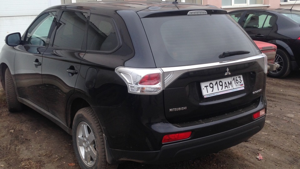 Багажник — Mitsubishi Outlander (3G), 2 л, 2012 года | аксессуары | DRIVE2