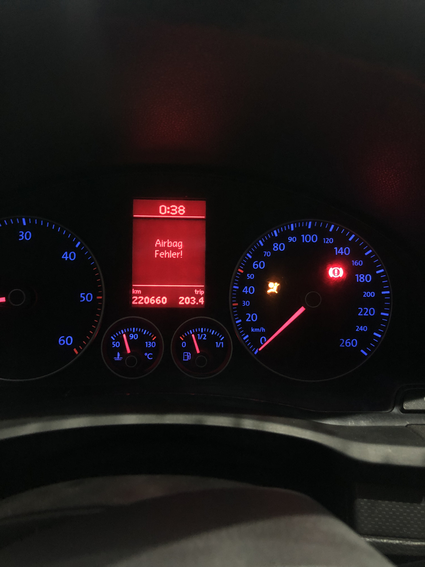 Airbag fault. Airbag fault