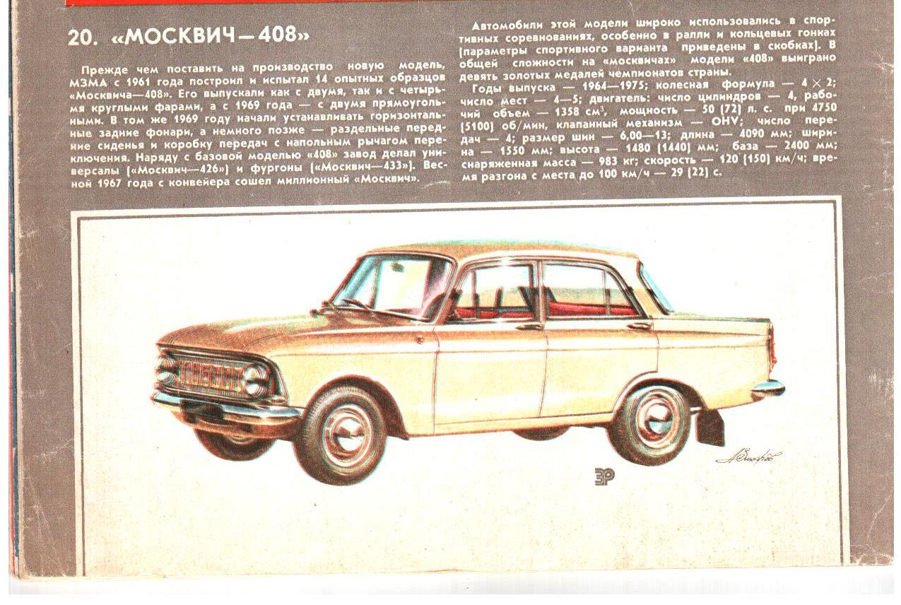 Москвич 408 рисунок