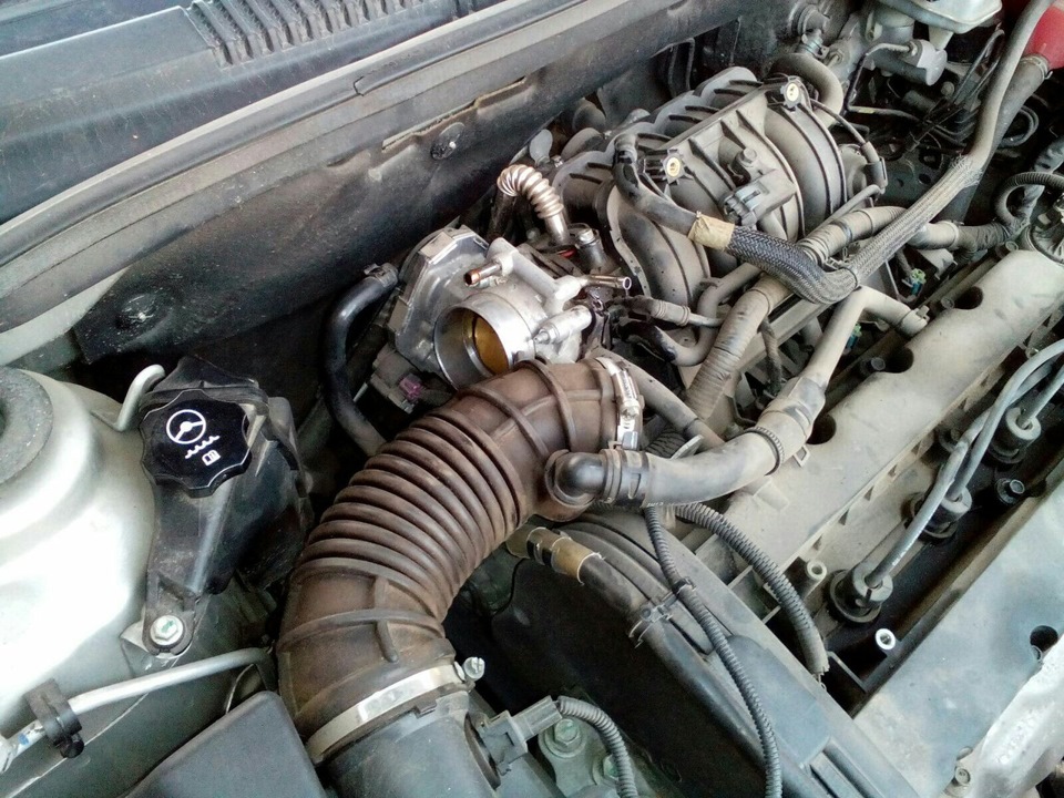 Чистка дросселя — Chevrolet Cruze (1G), 1,6 л, 2009 года | своими ...