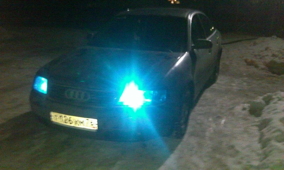 Синие фары — Audi A6 (C5), 1,9 л, 1999 года | стайлинг | DRIVE2