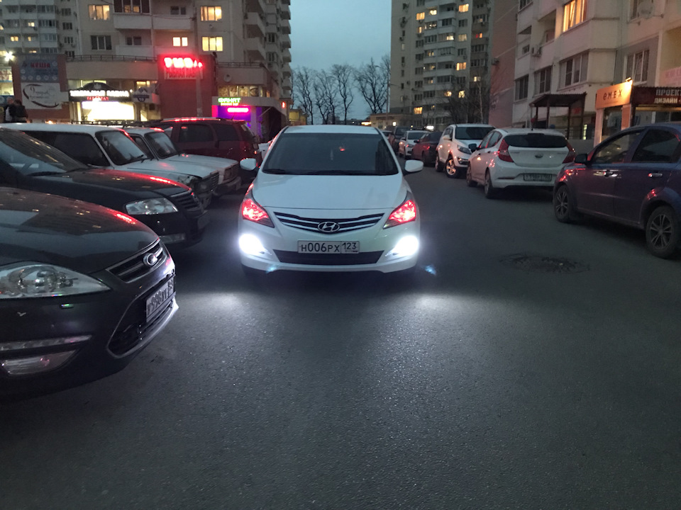 Светодиодные лампочки в габариты Solaris управление с пульта — Hyundai ...