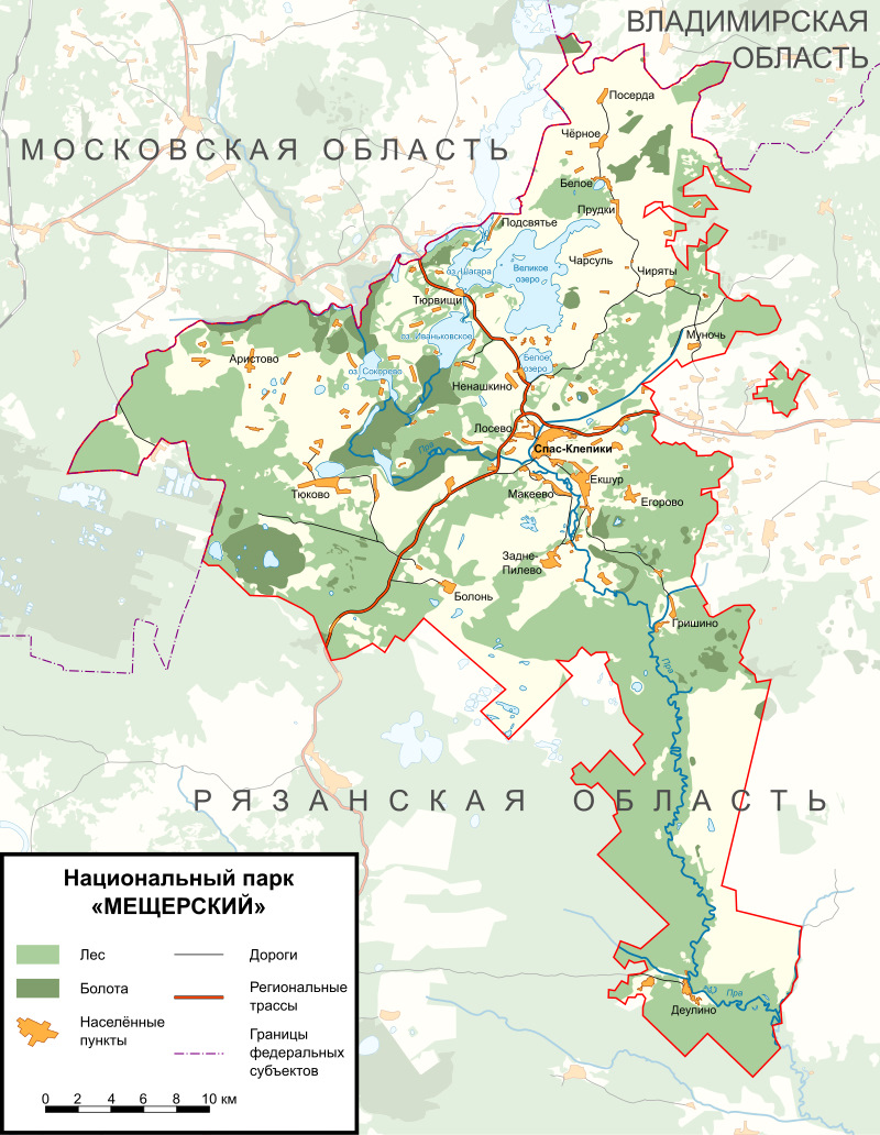 Оопт владимирской области карта