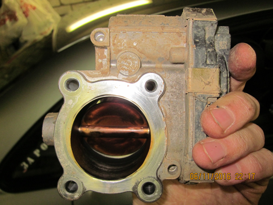 Снятый ДУ перед очисткой. — Daewoo Gentra