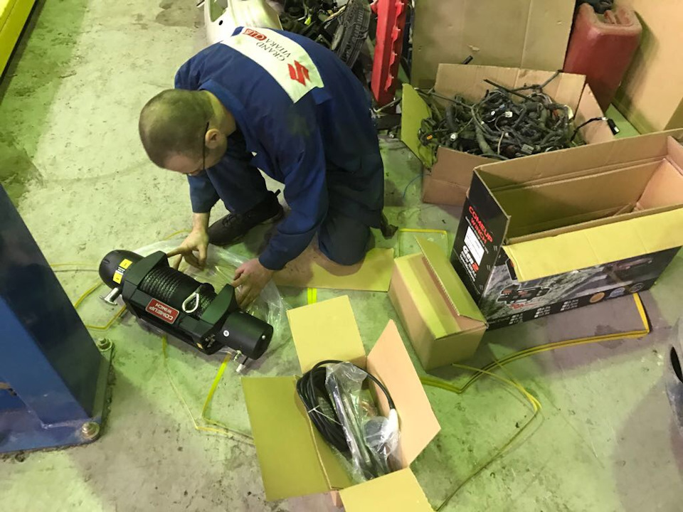 Установка лебедки Come-Up на Suzuki Grand Vitara и ее использование ...