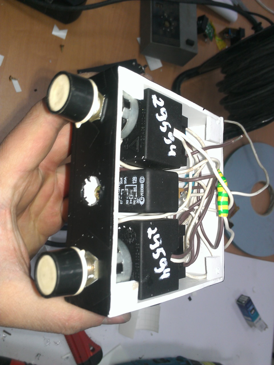 Стробоскопы в дальний свет. — Lada Приора седан, 1,6 л, 2008 года ...