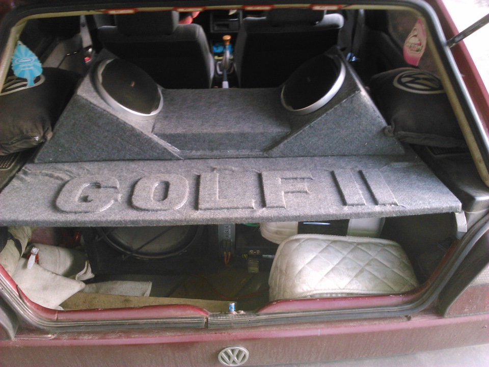 Полка в багажник — Volkswagen Golf Mk2, 1,3 л, 1988 года | автозвук ...