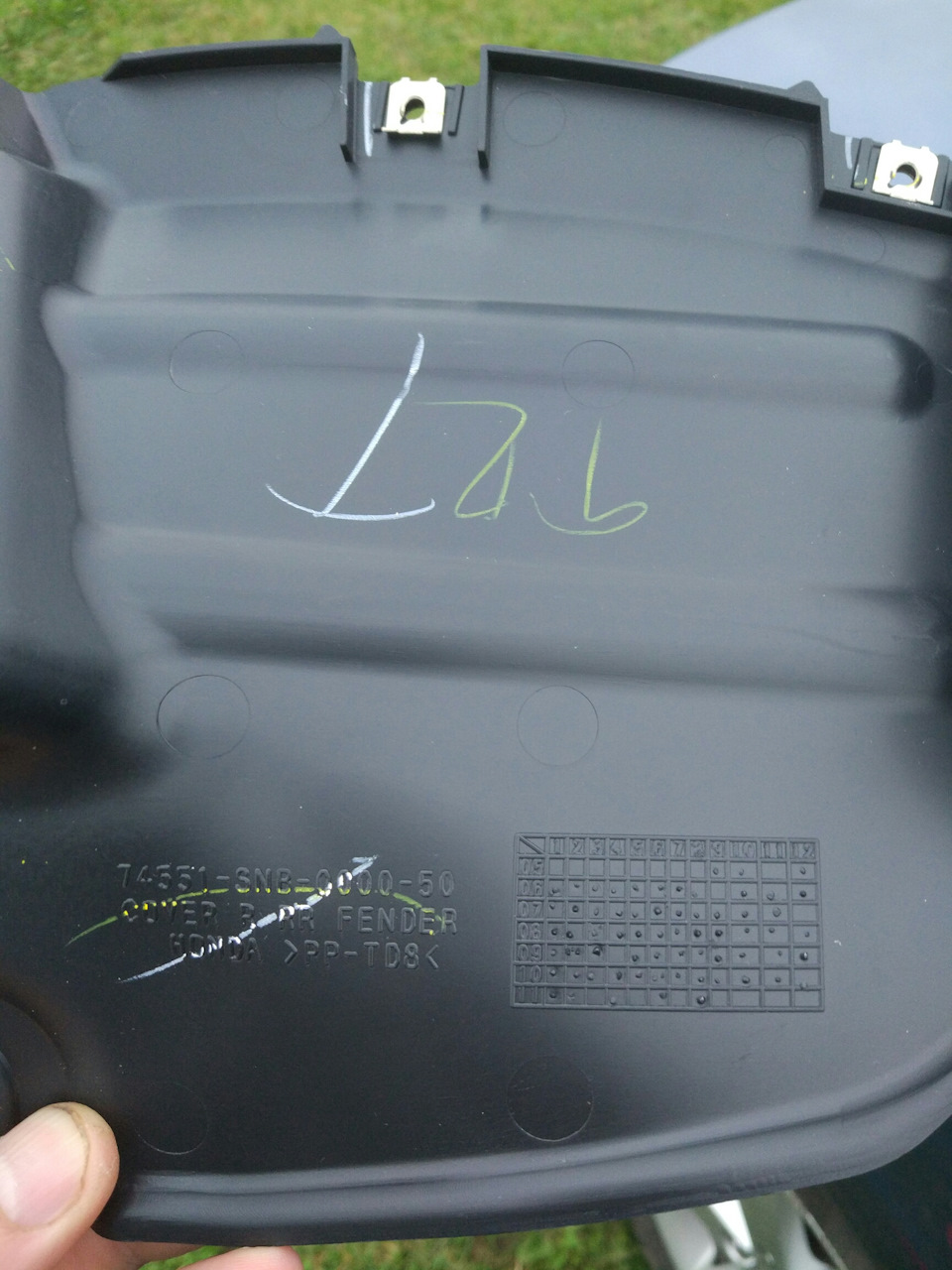 Оригинальные задние подкрылки — Honda Civic 4D (8G), 1,8 л, 2010 года ...