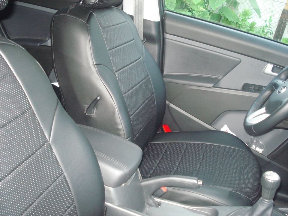 чехлы Автопилот — KIA Sportage (3G), 2 л, 2012 года | аксессуары | DRIVE2
