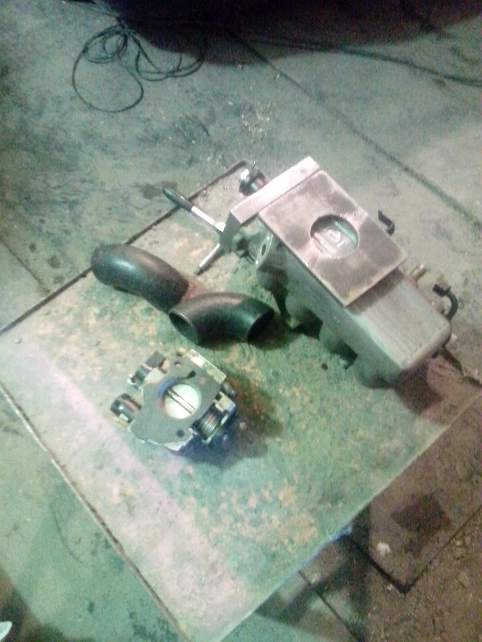 Доработка впускного коллектора под ДЗ ВАЗ — Audi 80 (B3), 1,8 л, 1989 ...